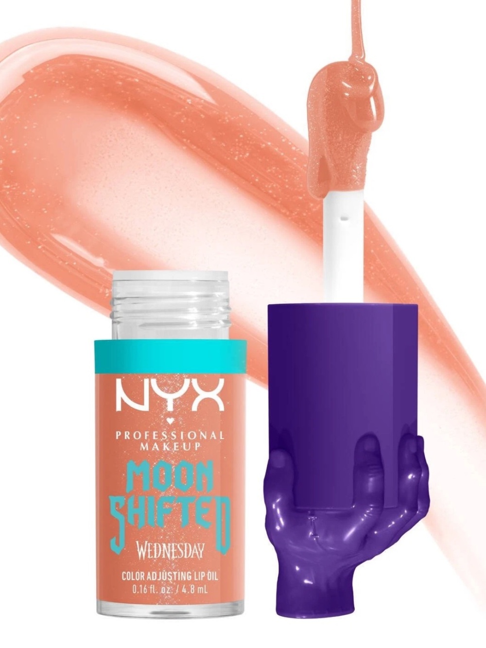 NYX WEDNESDAY COLOR-SHIFTING LIP OIL in Moon Shifted 4.8ml BRAND NEW